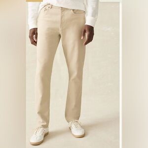 Faherty terry 5 pocket pant 34x32